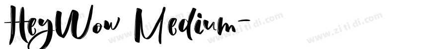 HeyWow Medium字体转换